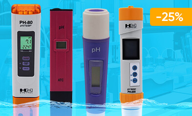 Скидки 25% на модели pH-метров для воды